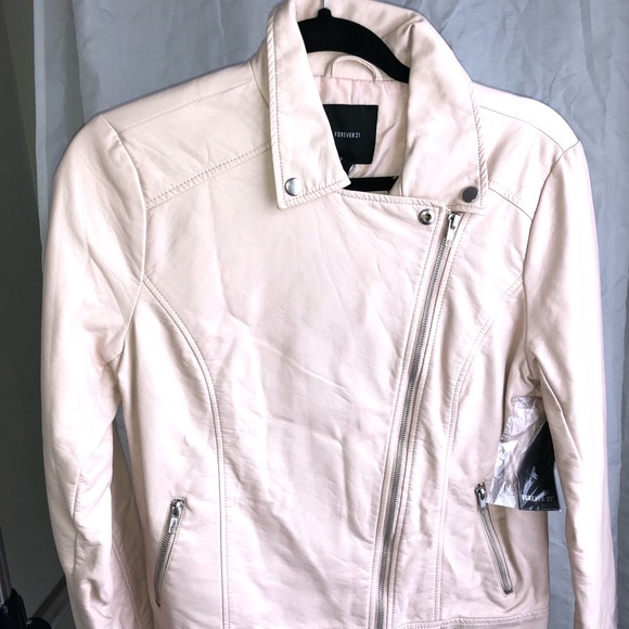Jackets & Blazers - BRAND NEW Light pink leather jacket!